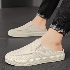 Men's Breathable Slip-On Mules, Lightweight Non-Slip Comfy Casual Shoes