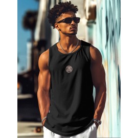 Summer Man No Sleeve Breathable Tank Top Sport Vest Outdoor Beach Sports Vest Chinese Talisman Animal Design Good Luck Animal