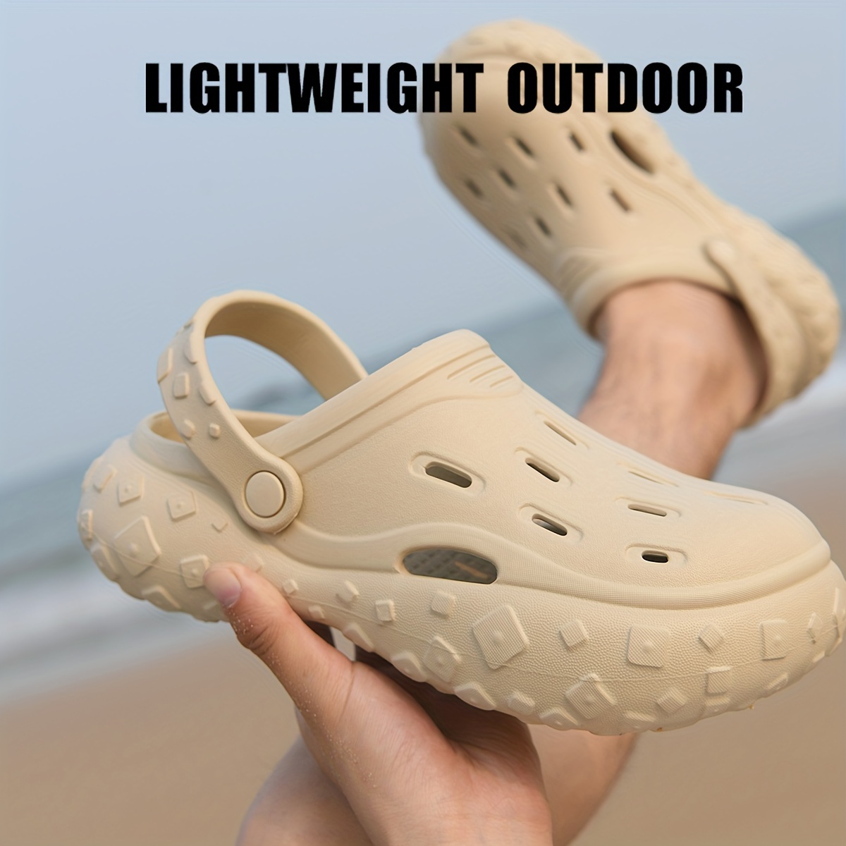 men s summer slippers fashion sandals cave shoes non slip details 4